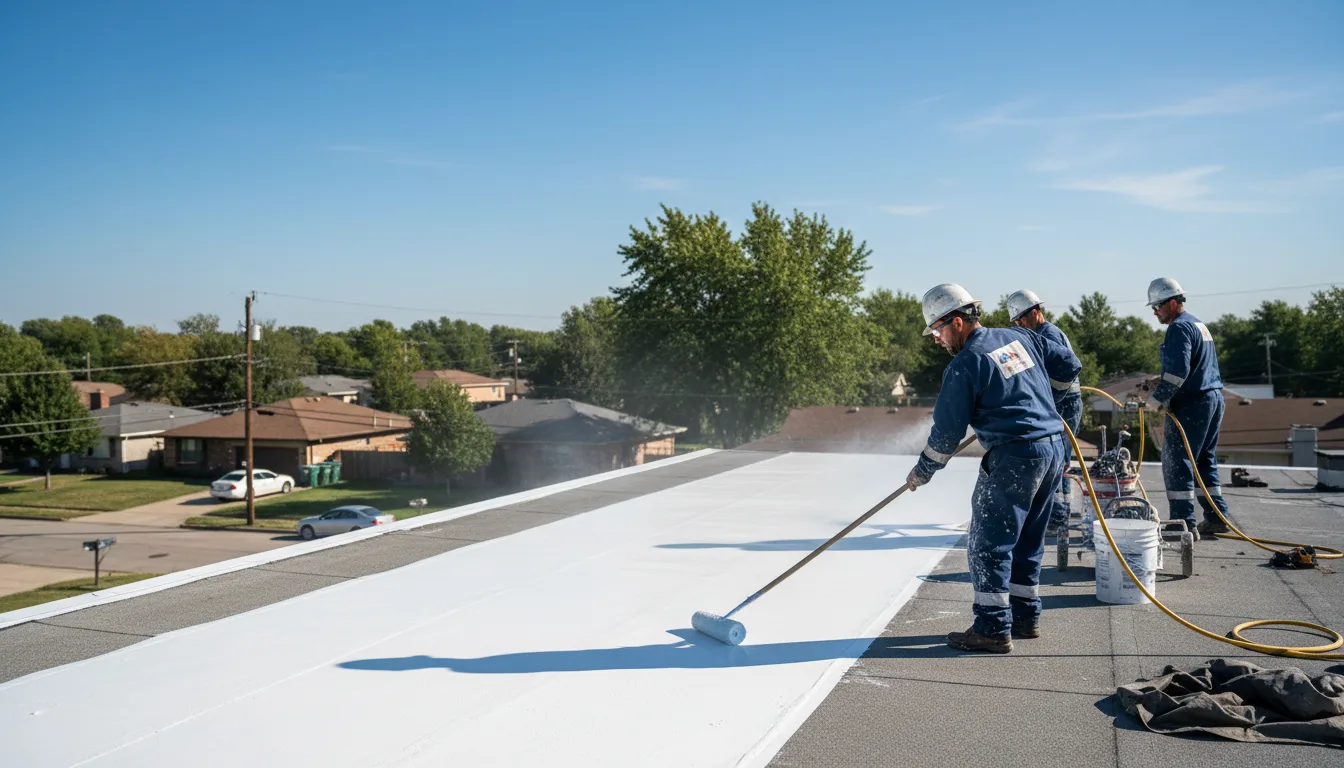 Commercial roof coating in Portville, NY near me